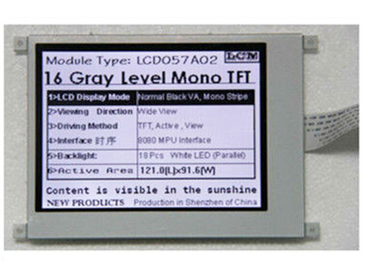 Van Goede Kwaliteit 6H 5,7 van duim de monotft lcd transmissive positieve 8080 MPU interface van de het Schermmodule QVGA Verkoop