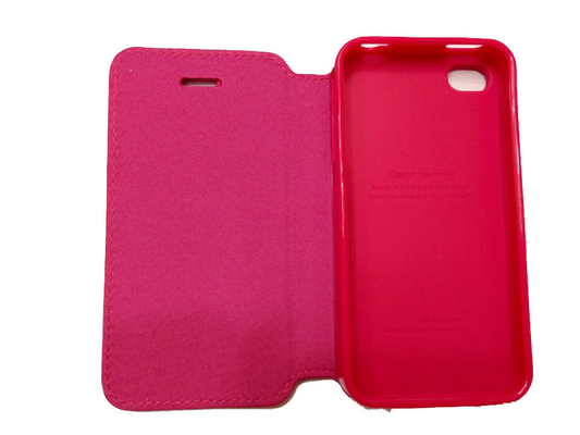 Van Goede Kwaliteit Pu-het Geval Rood Zacht Plastiek van Leercellphone voor iPhone 5s/iPhone 5c Verkoop
