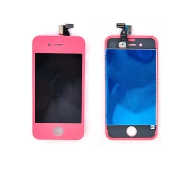 Van Goede Kwaliteit Originele van de Telefooniphone van Kwaliteitsconversionkit Mobiele de Reparatiedelen 4S, Roze LCD aanrakingsassemblage Verkoop