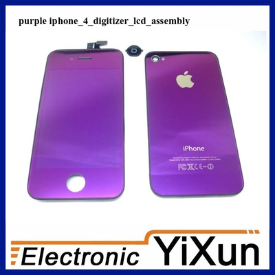 Van Goede Kwaliteit iPhone 4 LCD met Digitizer vergadering vervanging Kits Purple Verkoop