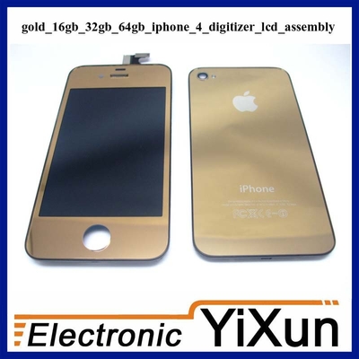 Van Goede Kwaliteit LCD met de Uitrustingen Gouden IPhone van de Vervanging van de Assemblage van de Becijferaar 4 OEM Delen Verkoop