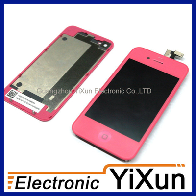 Van Goede Kwaliteit LCD met het Roze van de Uitrustingen van de Vervanging van de Assemblage van de Becijferaar voor IPhone 4 OEM Delen Verkoop