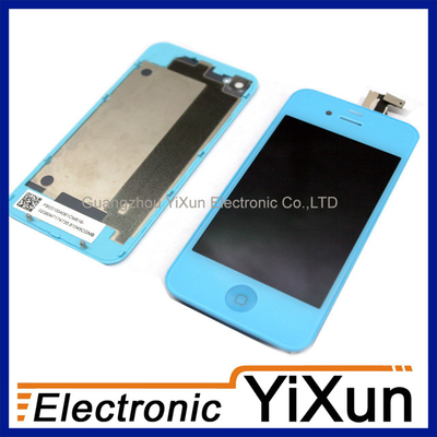 Van Goede Kwaliteit Kwaliteit garantie LCD met Digitizer vergadering vervanging Kits blauw voor IPhone 4 OEM onderdelen Verkoop