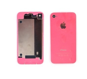 Van Goede Kwaliteit De Mobiele Telefoon Iphone van de omzettingsuitrusting 4 Vervangstukken het Achter van de Batterijdekking Roze Verkoop