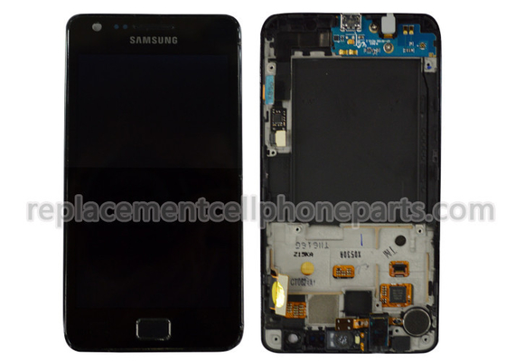 Van Goede Kwaliteit Zwarte Samsung-Melkweg s2 i9100 LCD met de Delen van de de Becijferaarvervanging van het Aanrakingsscherm Verkoop