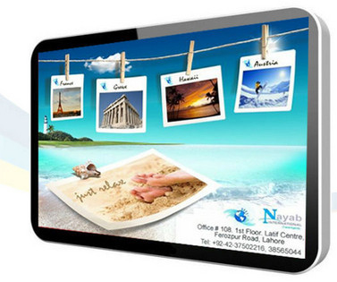 Van Goede Kwaliteit Ultra Slanke LCD van de 18.5 Duimtribune Alleen Digitale het Schermsignage/Luchthavenlcd Reclamevertoning Verkoop