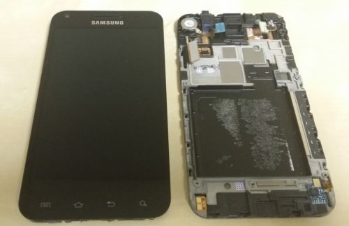 Van Goede Kwaliteit 800x480 het Scherm van Samsung LCD met kader voor S2 i9100 LCD met Becijferaarzwarte Verkoop